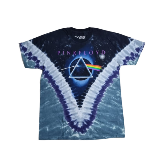 Pink Floyd - Dark Side of the Moon Pyramid V (Tie Dye Azul y Gris) IMPORTADO