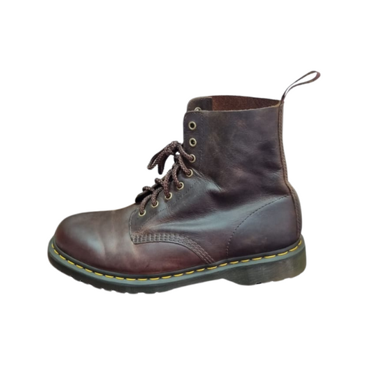 Dr Martens - 1460 Pascal Waxed Full Grain Leather Lace Up Boots - Segunda Mano