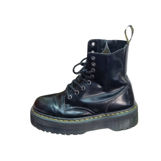 Dr Martens - Jadon Boot Smooth Leather Platforms - Segunda Mano