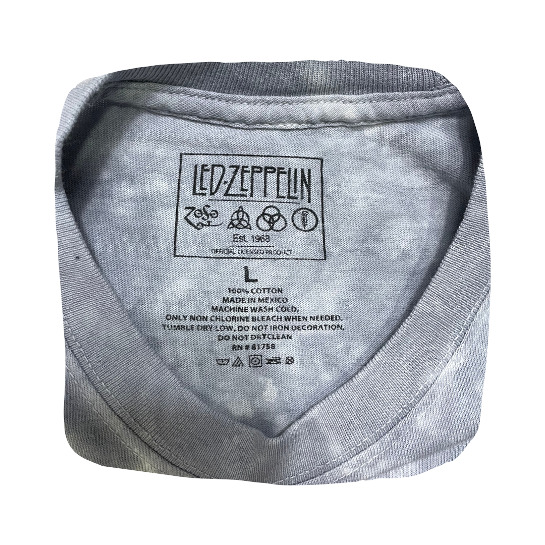 Led Zeppelin - IV Man With Sticks (Tie Dye, Gris) IMPORTADO