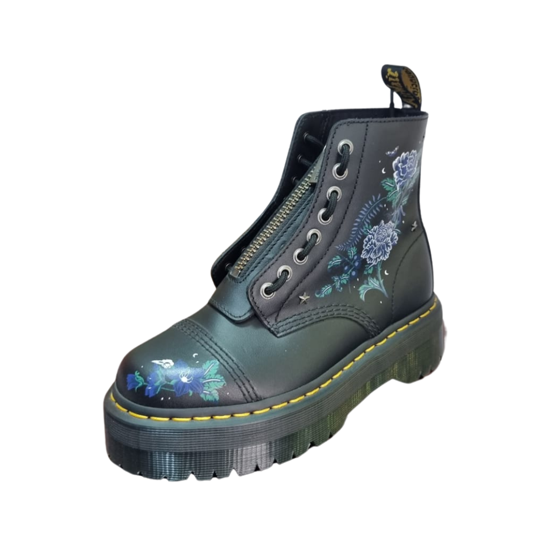 Dr Martens - Jadon Boot Leather Platforms Flowers Edition