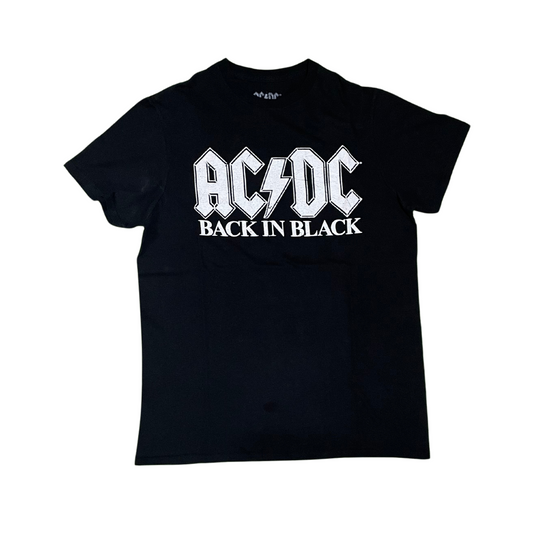 AC/DC - Back in Black logo blanco (Negro) Segunda mano