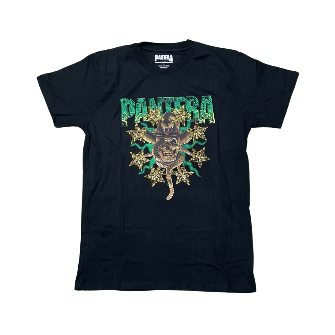 Pantera - Skull & Snake (Negro con brillos) IMPORTADO