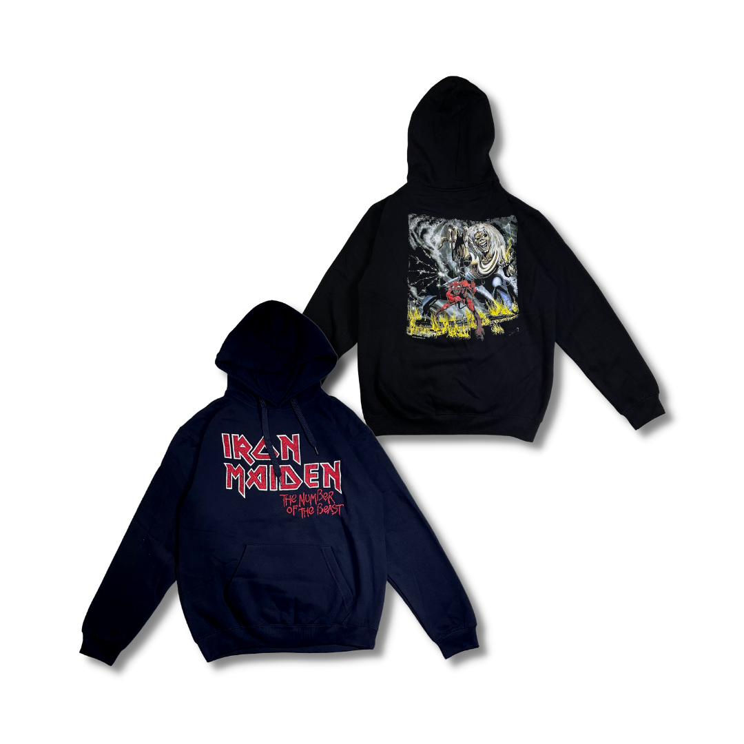 Iron maiden number hotsell of the beast hoodie