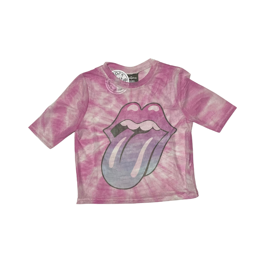 The Rolling Stones - Classic Tongue (Mesh Crop Top) IMPORTADO